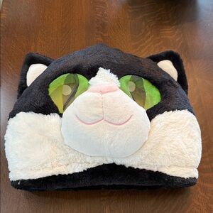 Dan Dee Full Greeter Head Mascot Cosplay Black White Kitty Cat Costume Halloween